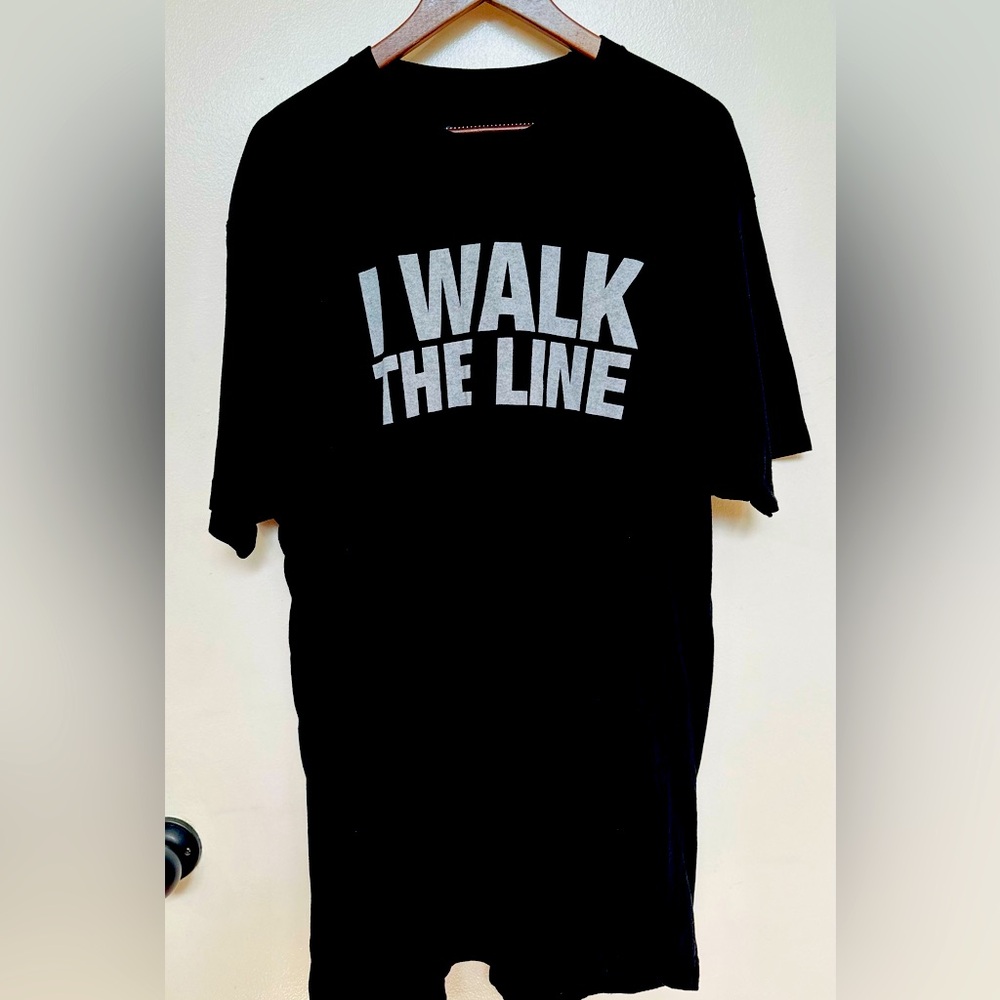 Johnny Cash I Walk The Line Black Rock T-Shirt Mens 2xl NWOT